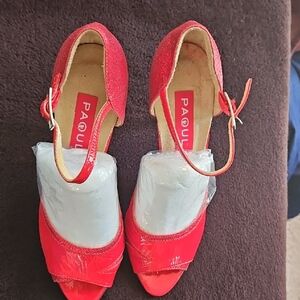Paoul Red Women's Dance Heels
